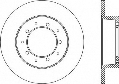 OPEN PARTS bdr106110 -  Тормозной диск